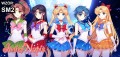 Nadruk anime Czarodziejka z Księżyca wzór 2