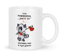 Kubek pożegnanie kolegi Szop zostawił nas