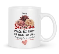 Kubek pożegnanie z pracy astry