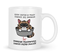 Kubek z Kotem dla Dobrego Pracownika