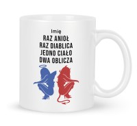 Kubek Dwa Oblicza Anioł i Diablica