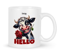 Kubek Śmieszna Krowa Hello