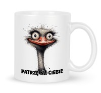 Kubek Struś Emu Patrzę na Ciebie
