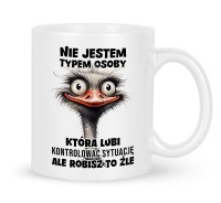 Kubek Śmieszy Zabawny Struś Emu