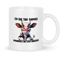 Śmieszny Kubek Zabawny Byczek Krówka