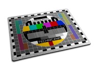 Podkładka pod myszkę telewizyjny obraz kontrolny