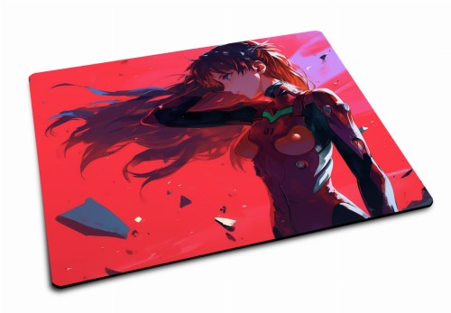 Podkładka pod mysz Evangelion Asuka na biurku