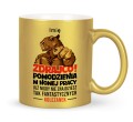 Kubek na pożegnanie koleżanki z pracy złoty 330 ml