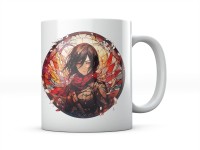 Kubek Anime Manga Atak Tytanów Mikasa Ackermann imię napis