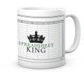 Kubek dla księgowego z nadrukiem Spreadsheet King i imieniem