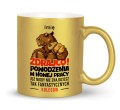 Kubek na odejście z pracy dla kolegi złoty 330 ml