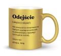 Kubek z imieniem na odejście z pracy 330 ml zloty