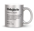 Zabawny kubek na pożegnanie współpracownika 330 ml srebrny