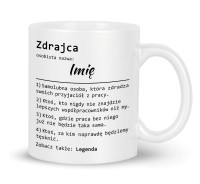 Personalizowany praktyczny kubek z nadrukiem na pożegnanie z pracy