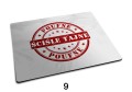 Minimalistyczna podkładka pod myszkę stempel i napis Sama Pieczęć Poufne