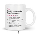 Personalizowany kubek z nadrukiem dla współpracownika