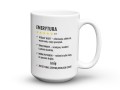 Ceramiczny biały kubek na pamiątkę dla emerytki 450 ml