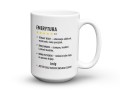 Ceramiczny biały kubek na pamiątkę dla emeryta 450 ml