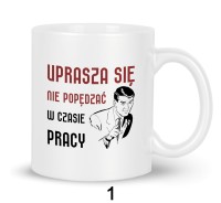 Kubek retro PRL stylistyka BHP