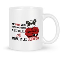 Kubek panda żartobliwe powiedzenia