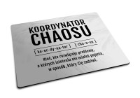 Podkładka pod mysz dla Koordynatora Chaosu ze słownikowym opisem stanowiska