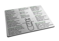 Podkładka pod mysz z kompendium MS Excel i ikoną spinacza biurowego
