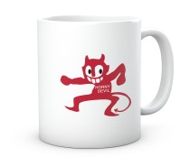 Kubek napalony diabeł