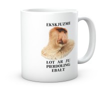 Śmieszny kubek z nosaczem – prezent dla kolegi, taty, fana memów