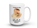 Zabawny kubek z nadrukiem mema z januszem do pracy 450 ml.