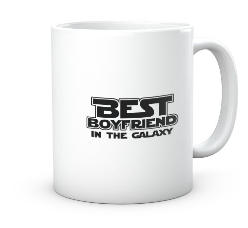 Ceramiczny kubek dla chłopaka Star Wars z napisem Best Boyfriend 330 ml.