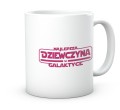 Ceramiczny kubek dla dziewczyny Star Wars z napisem w galaktyce 330 ml.