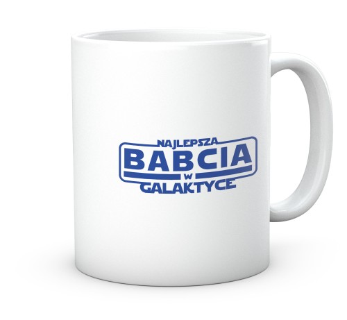 Ceramiczny kubek dla babci Star Wars z napisem w galaktyce 330 ml
