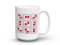 Śmieszny kubek ceramiczny z pikantnym motywem Kamasutry 450 ml