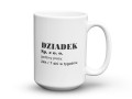 Białe naczynie ceramiczne na prezent dla dziadka z imieniem 450 ml