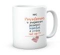 Ceramiczny kubek na pozegnanie z pracy dla koleżanki.