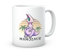 Śmieszny kubek z motywem dinozaura – Prezent dla mamy, rodzica, kobiety
