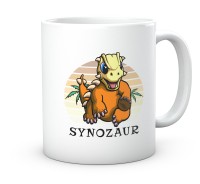 Śmieszny kubek z motywem dinozaura – Prezent dla syna, dziecka, chłopca