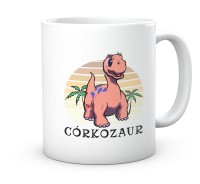 Kubek z motywem dinozaura – Prezent dla córki, dziecka, dziewczyny
