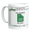 Ceramiczny kubek z nadrukiem pół człowiek pół excel i imieniem 330 ml