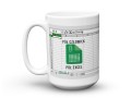 Ceramiczny kubek z nadrukiem pół człowiek pół excel i imieniem 450 ml
