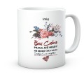 Ceramiczny personalizowany kubek prezent z pracy z dedykacją na pamiątkę od jednej osoby