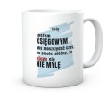 Biały kubek z napisem Jestem księgowym nigdy się nie mylę 330 ml