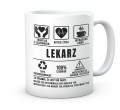 Biały kubek z napisem Jestem lekarzem nigdy się nie mylę 330 ml