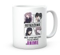 Kubek dla miłośnika japońskiego anime z napisem ostrzeżenie 330 ml