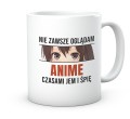 Kubek dla fana anime z zabawnym napisem z ceramiki 330 ml
