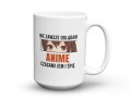 Kubek dla fana anime z zabawnym napisem z ceramiki 450 ml
