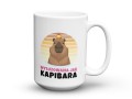 Śmieszny kubek z nadrukiem kapibary dla miłośnika zwierząt 450 ml