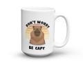 Kubek z nadrukiem don't worry be capy motyw kapibara 450 ml