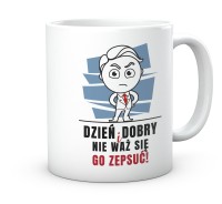 Śmieszny kubek do pracy – Prezent dla faceta z biura