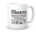 Ceramiczny kubek dla studentki na prezent z humorem 330 ml